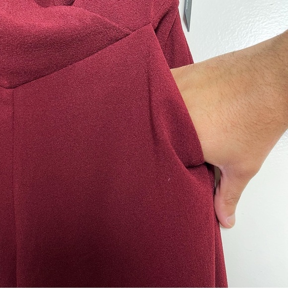 MARY & MO Women’s Ox Blood Jumpsuit - Small - Picture 6 of 10